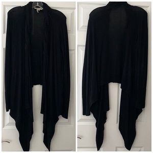 BCBGeneration Black Braided Cardigan Large